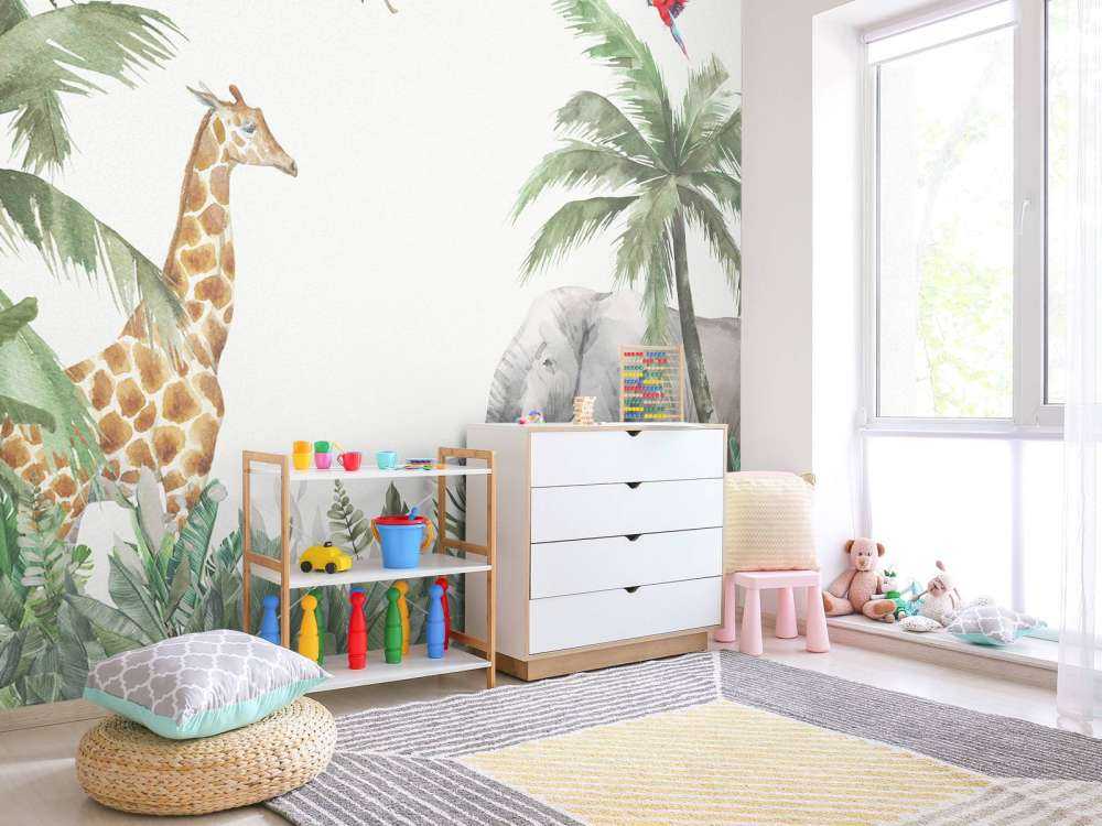 Animaux de la jungle coloré