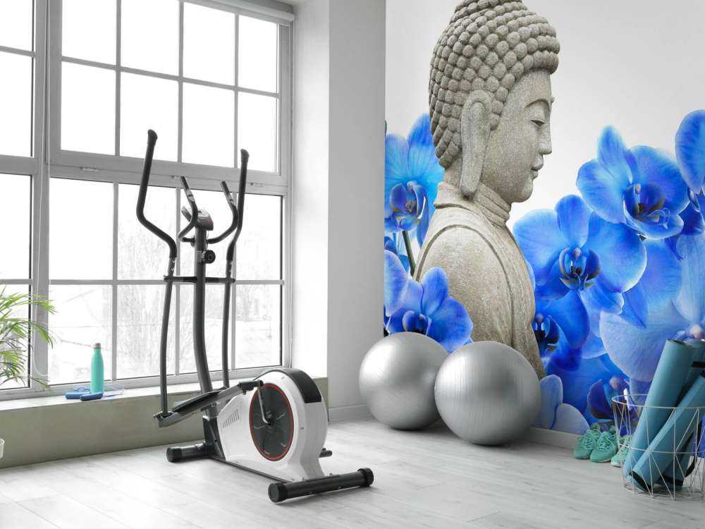 Bouddha et les orchidées