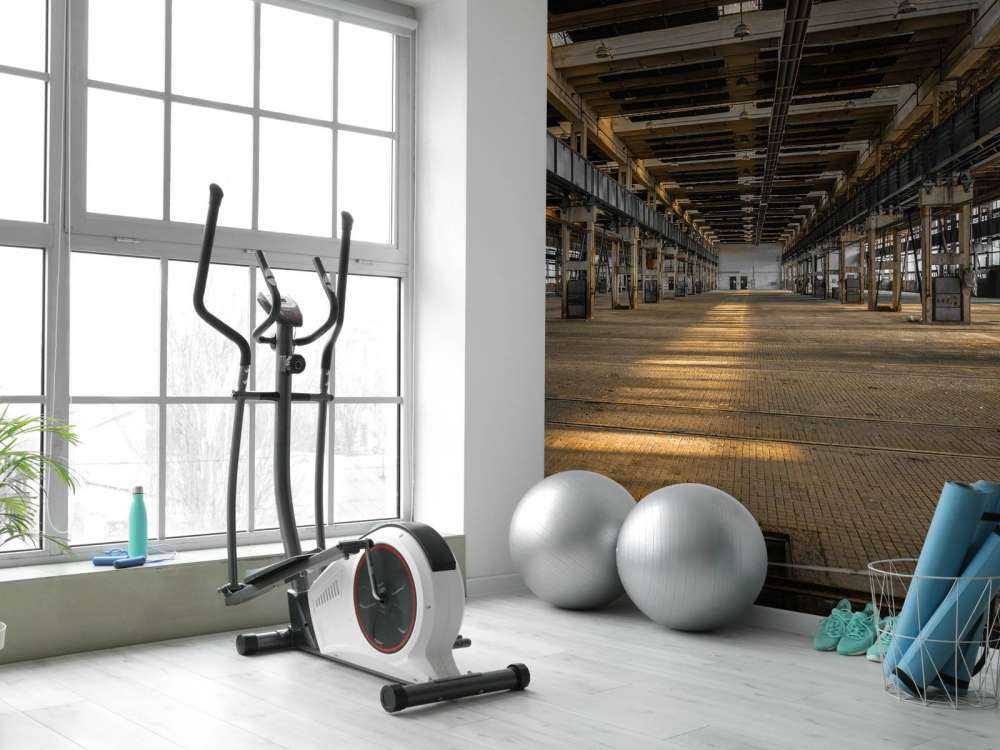 Vieux garage abandonné