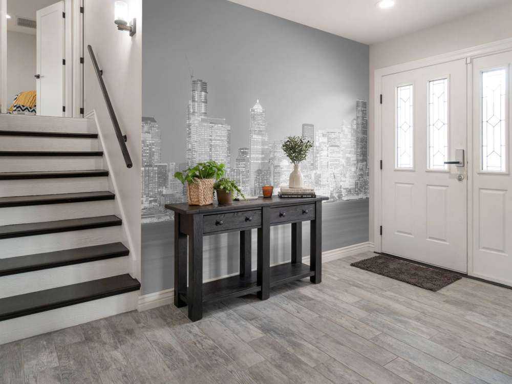 Skyline Seattle en noir et blanc