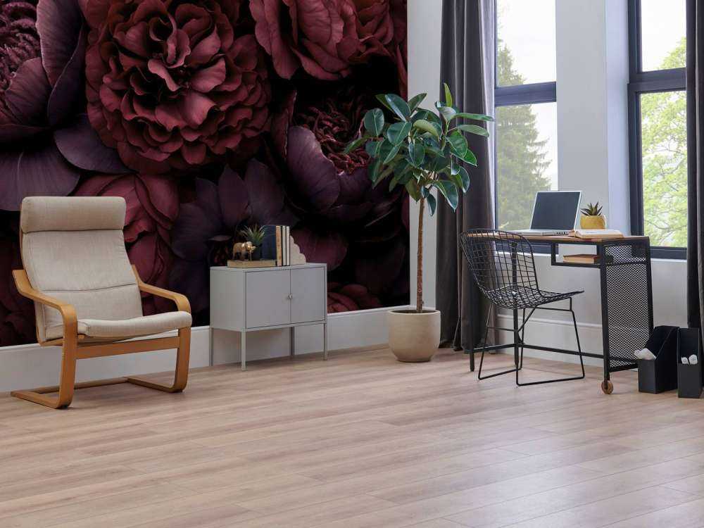 Victorian grandeur large flowers burgundy red