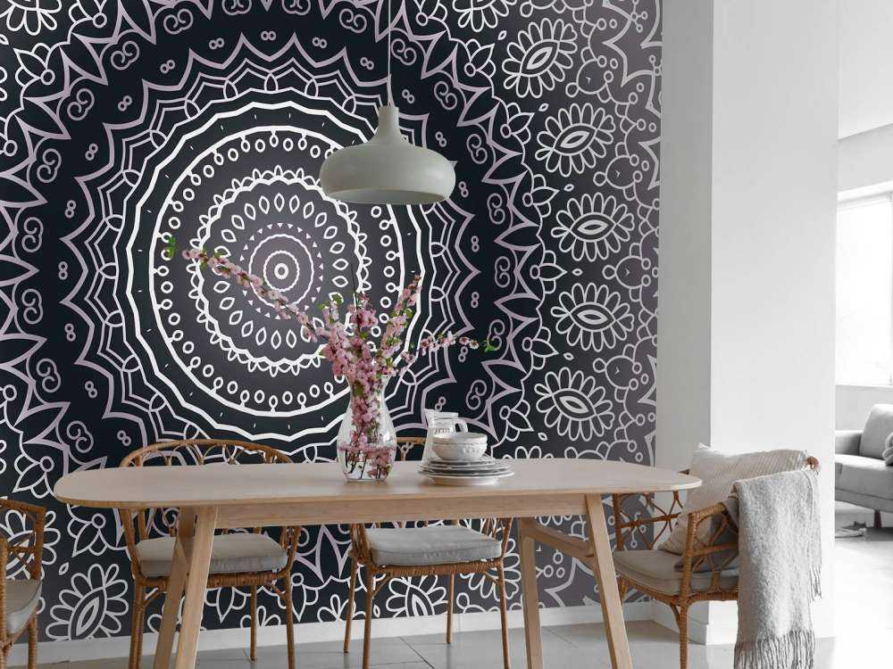 Grey mandala