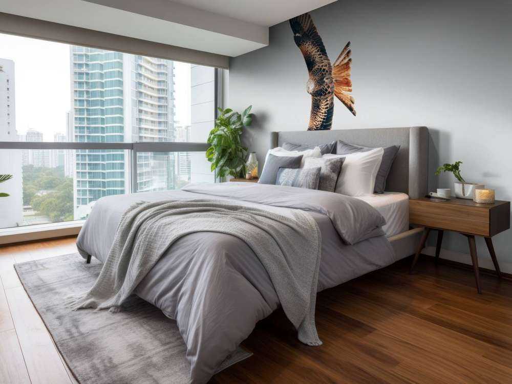 Cerf-volant rouge aux ailes déployées