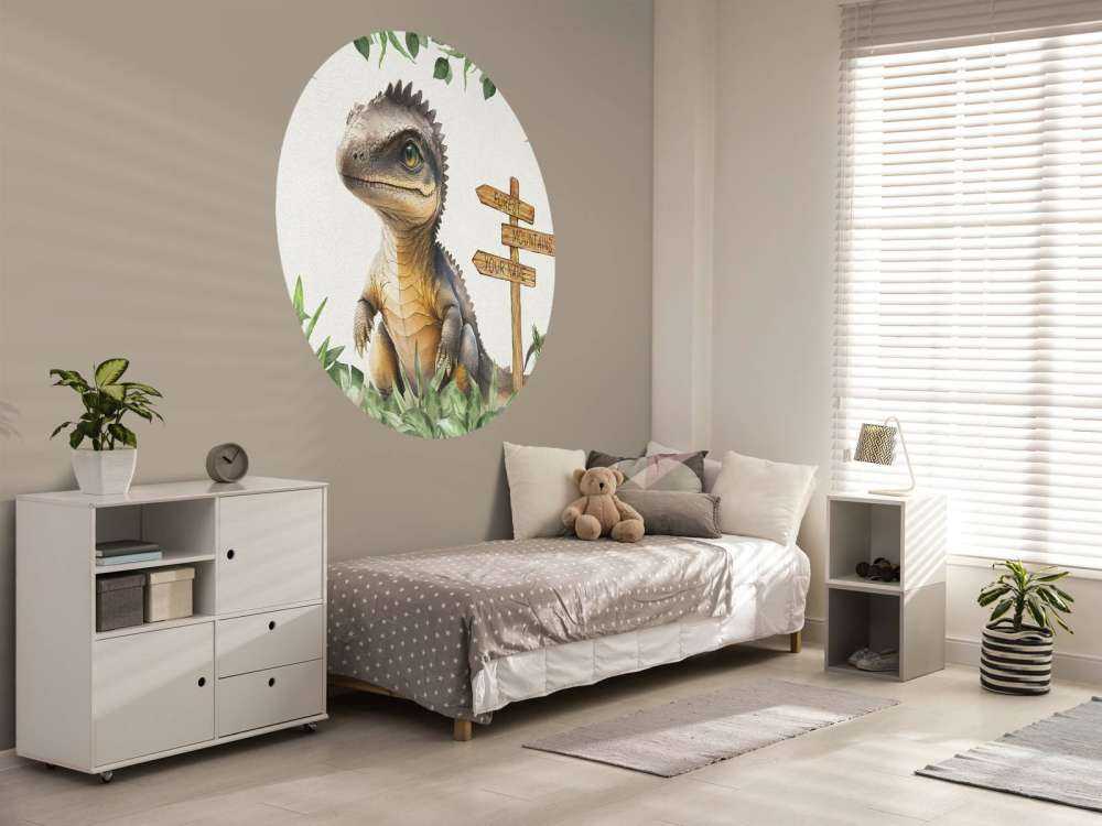 Bébé spinosaure dans la jungle