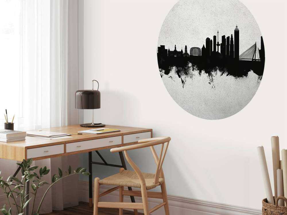 Aquarelle skyline, Rotterdam