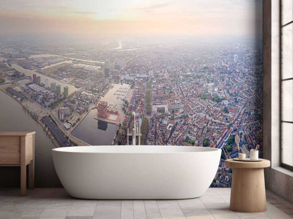 Photo aérienne Escaut Anvers