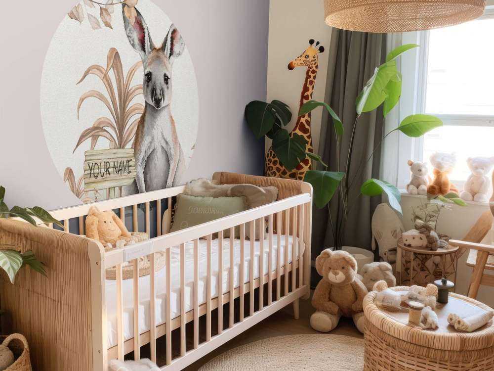 Bébé kangourou de la jungle taupe