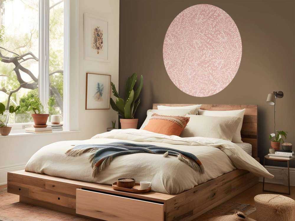 Morris Florals & Leaves - peach fuzz