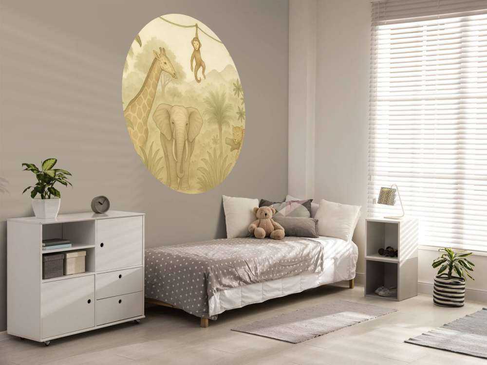 Amis de la jungle en sépia