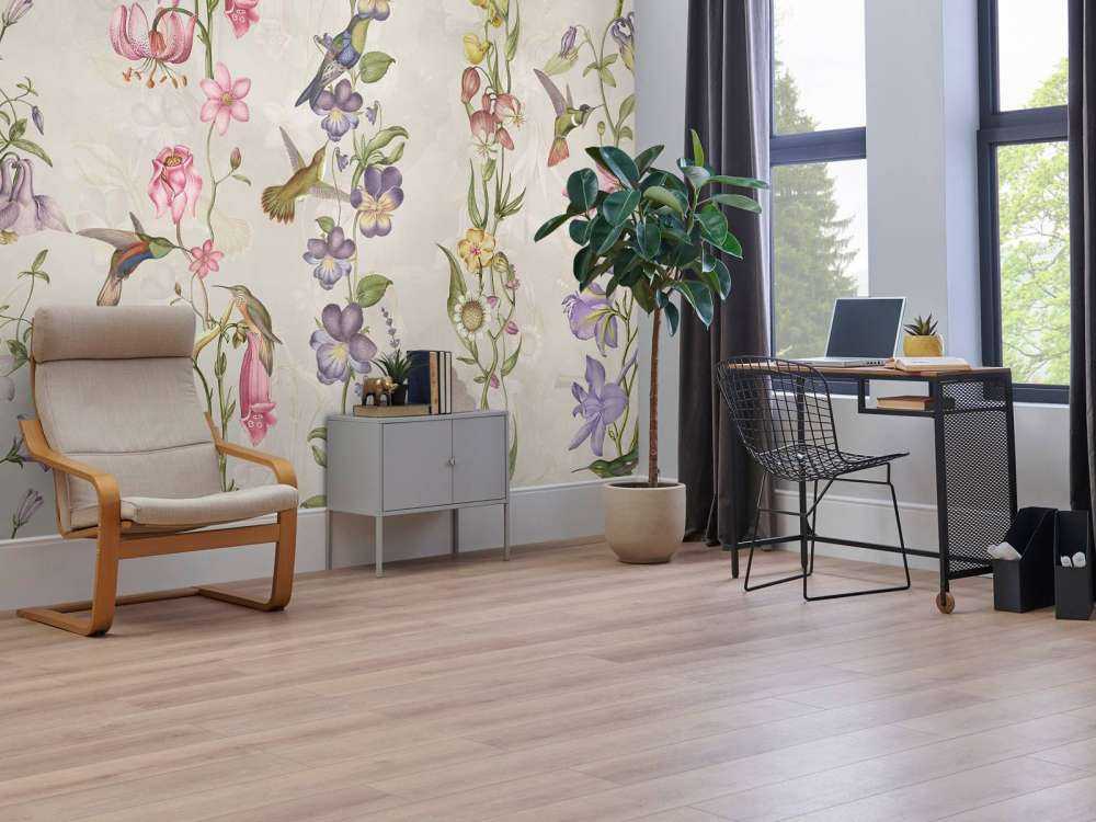 Fleurs de pré et de jardin taupe