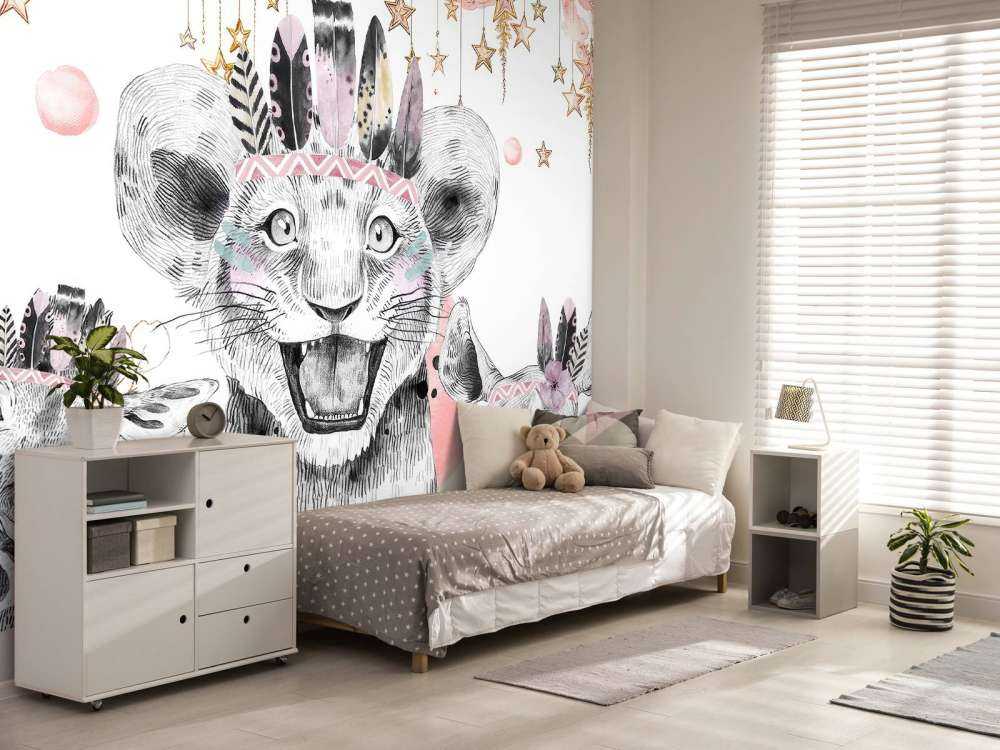 Animaux rêveurs sous des nuages d'étoiles