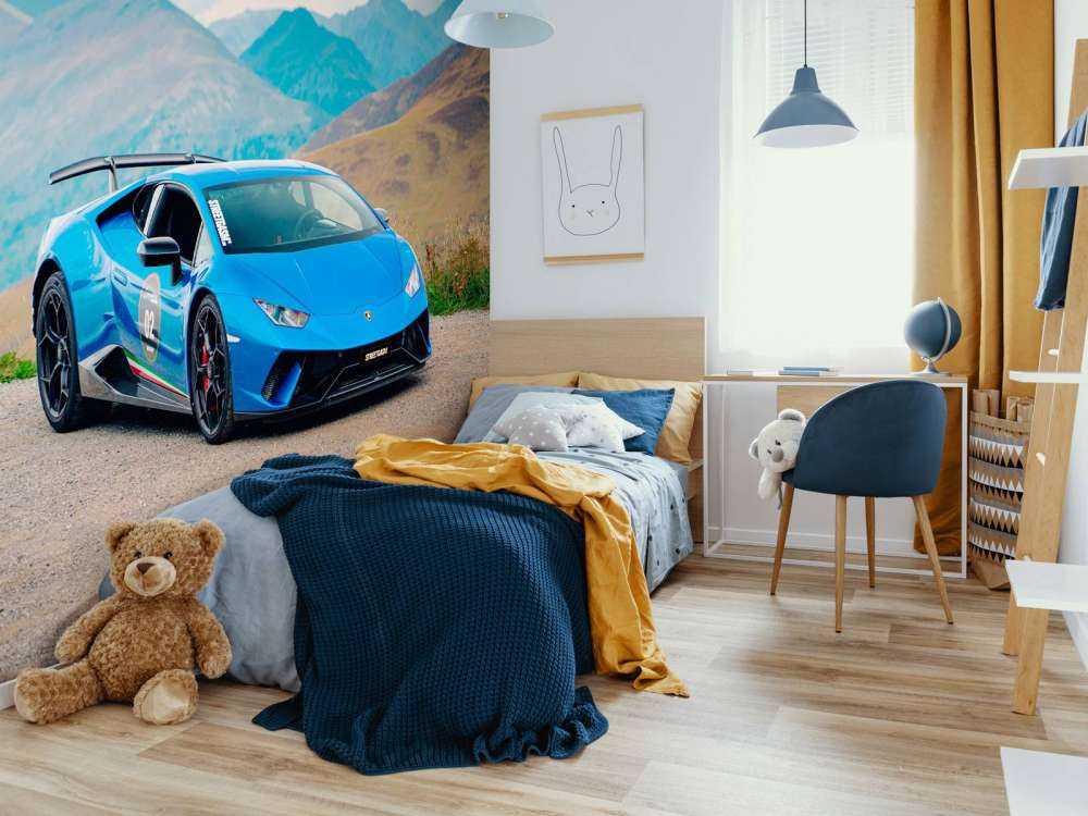 Lamborghini Huracán STO dans les montagnes