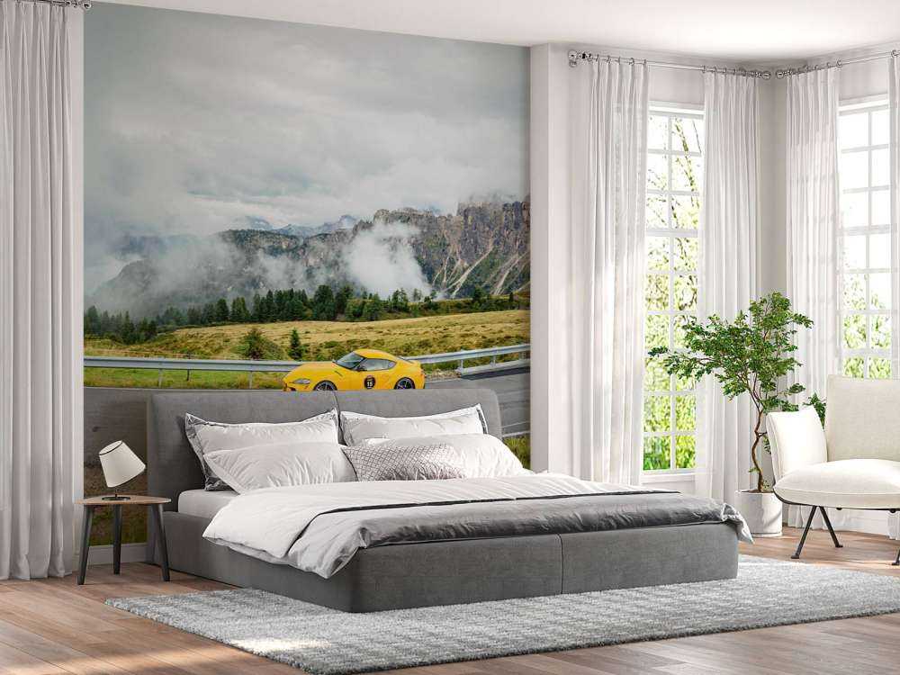 Voitures de sport dans les Dolomites