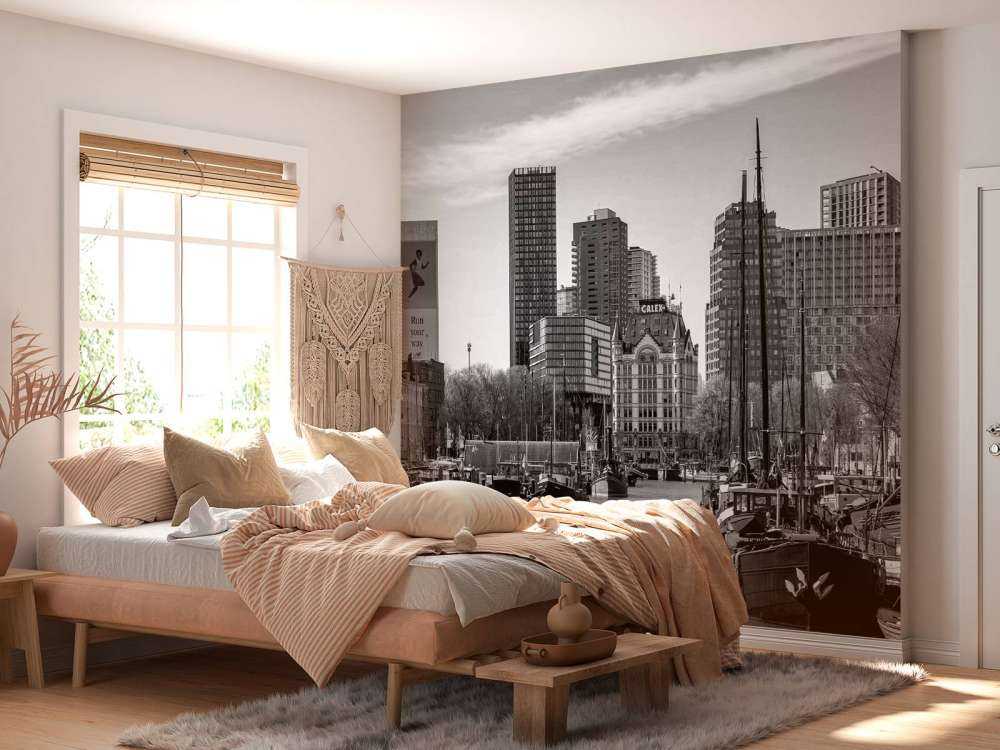 Vieux Port et Maison Blanche en Monochrome