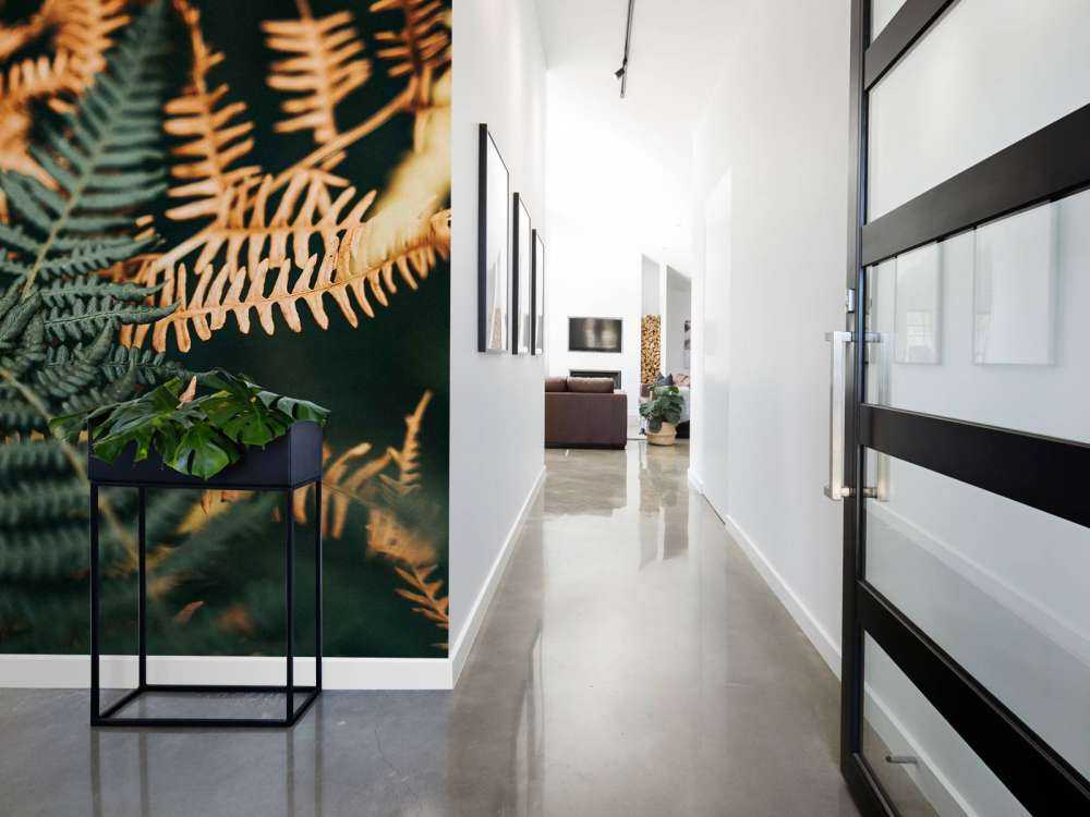 Fougères vertes profondes et dorées