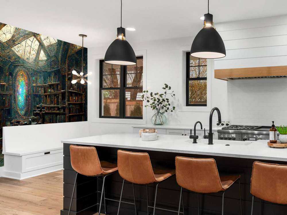 Salle de livres enchantée