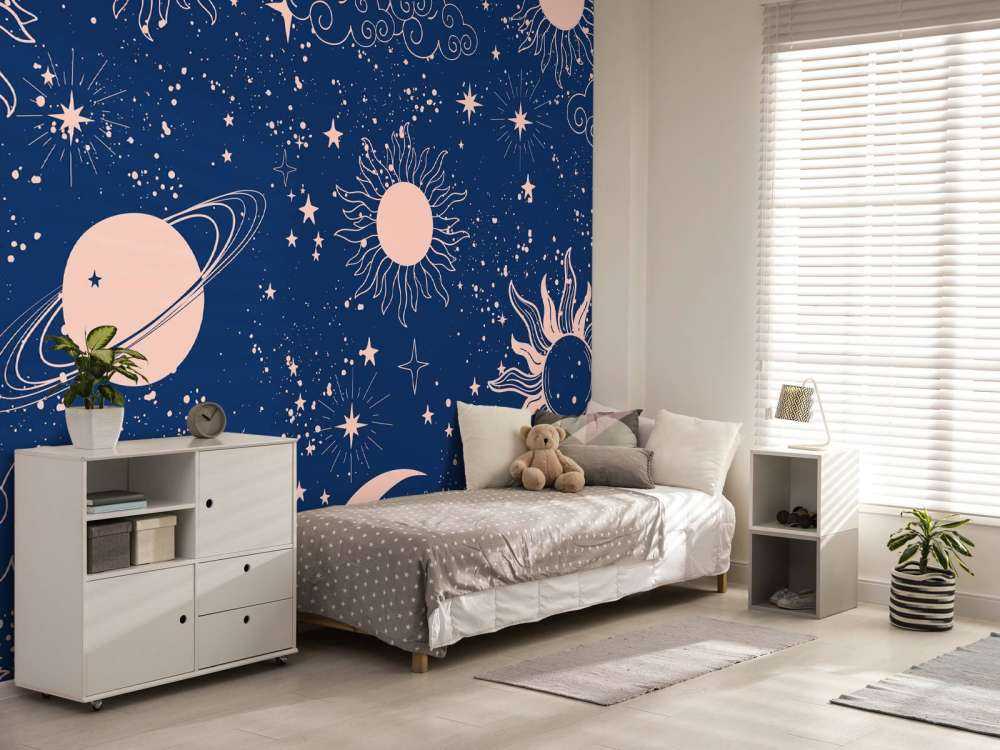 Soleil nocturne et ciel lunaire