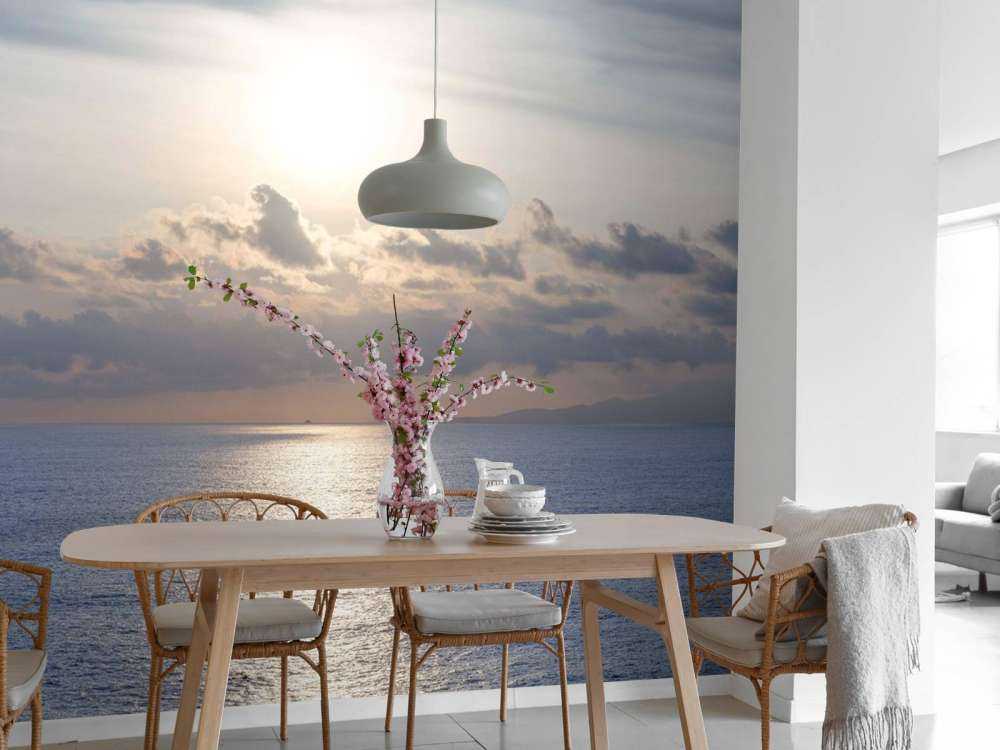 Beau ciel de coucher de soleil