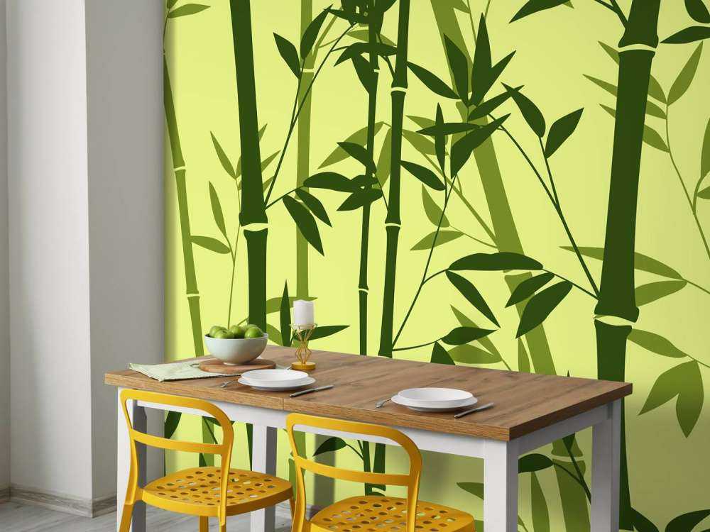 Illustration d'une forêt de bambous