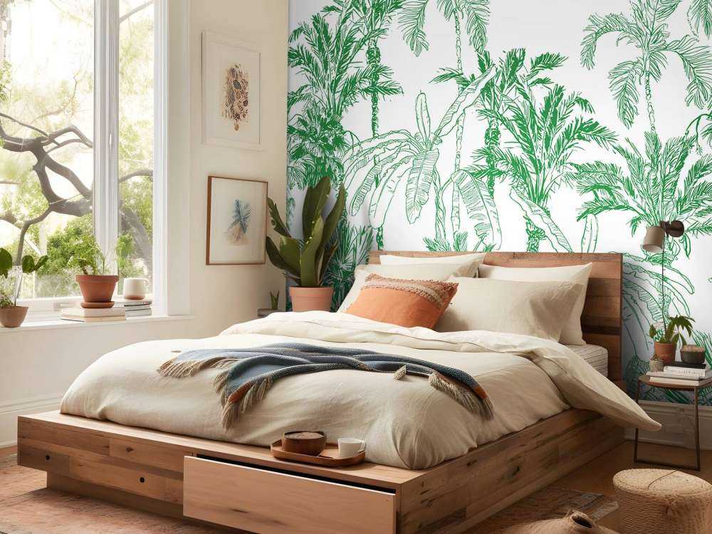 Illustration de la jungle verte