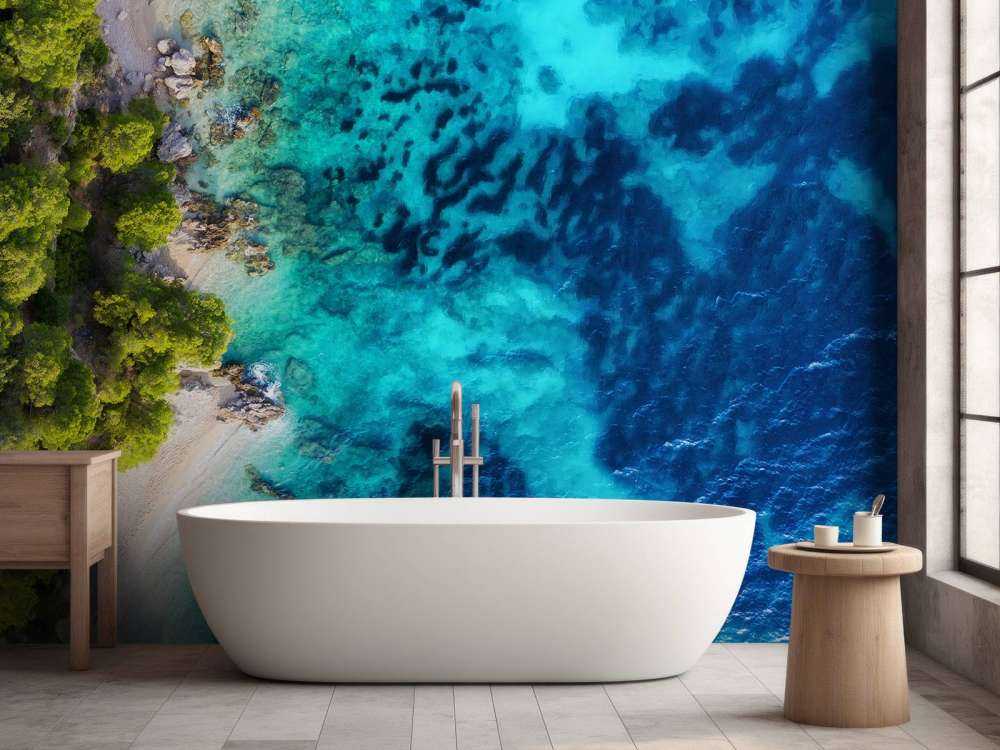 La côte vue du ciel