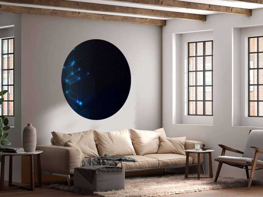 Hexagones lumineux abstraits