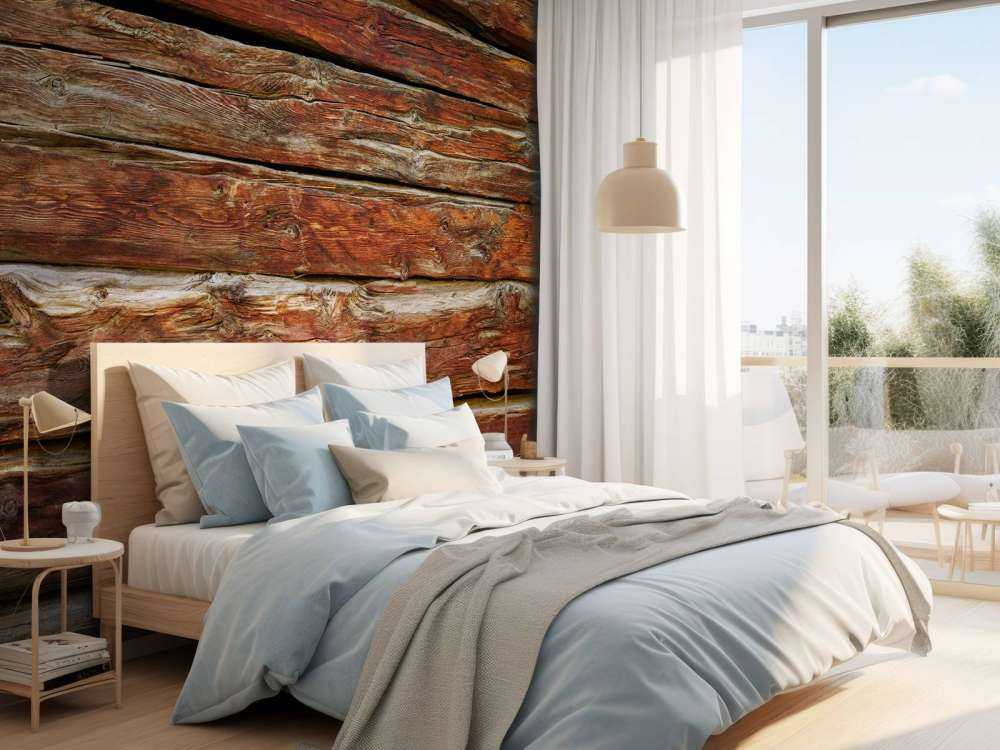 Planches de bois brut