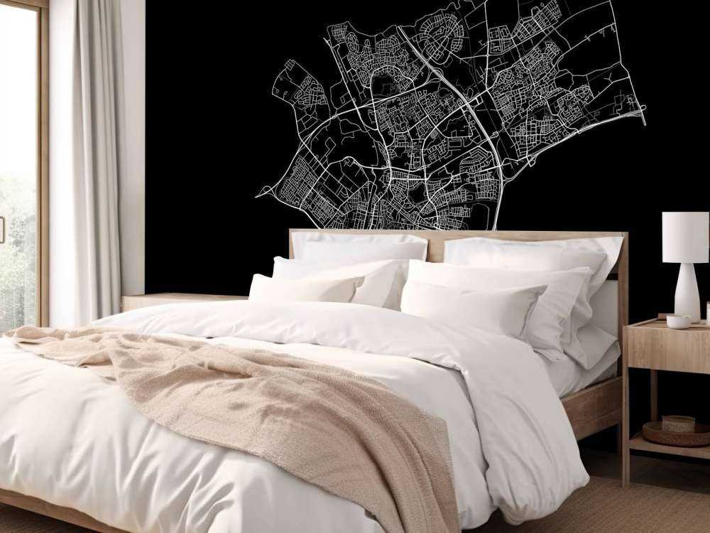 Carte de Den Bosch, noir