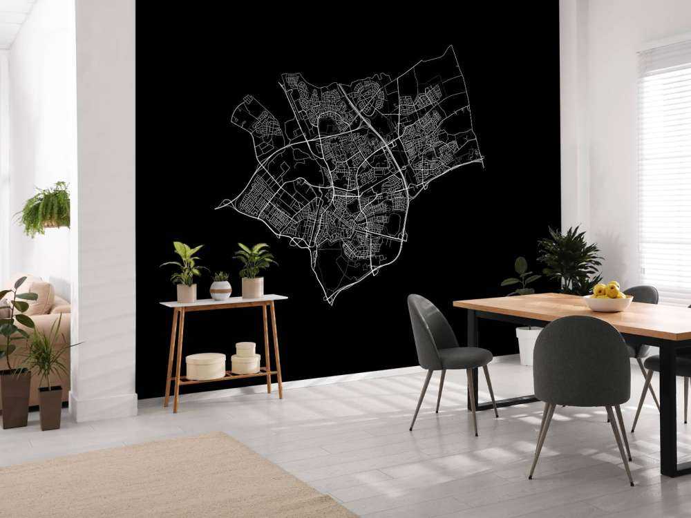 Carte de Den Bosch, noir