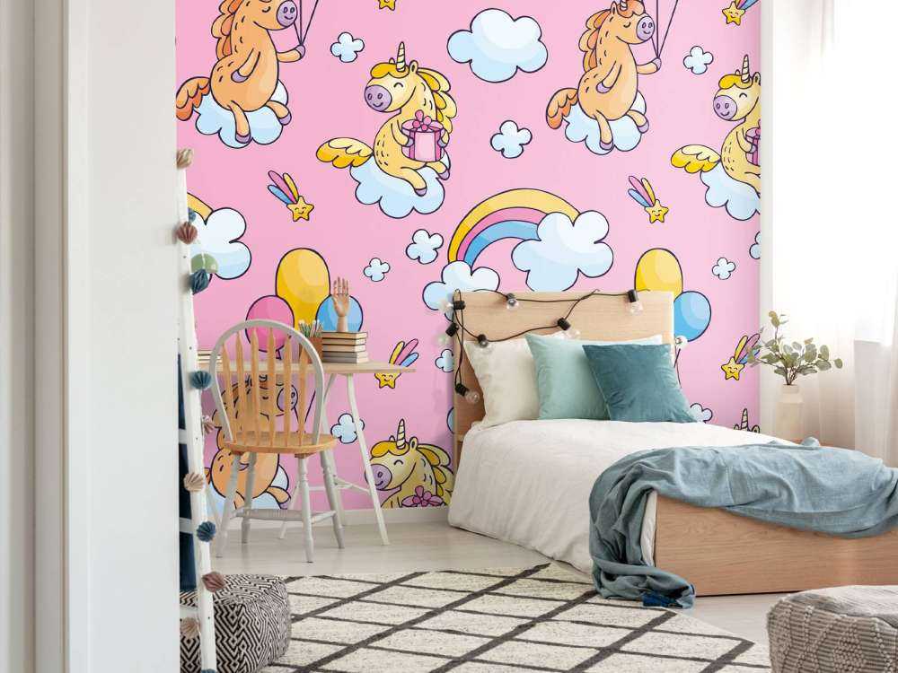 Licornes avec des ballons