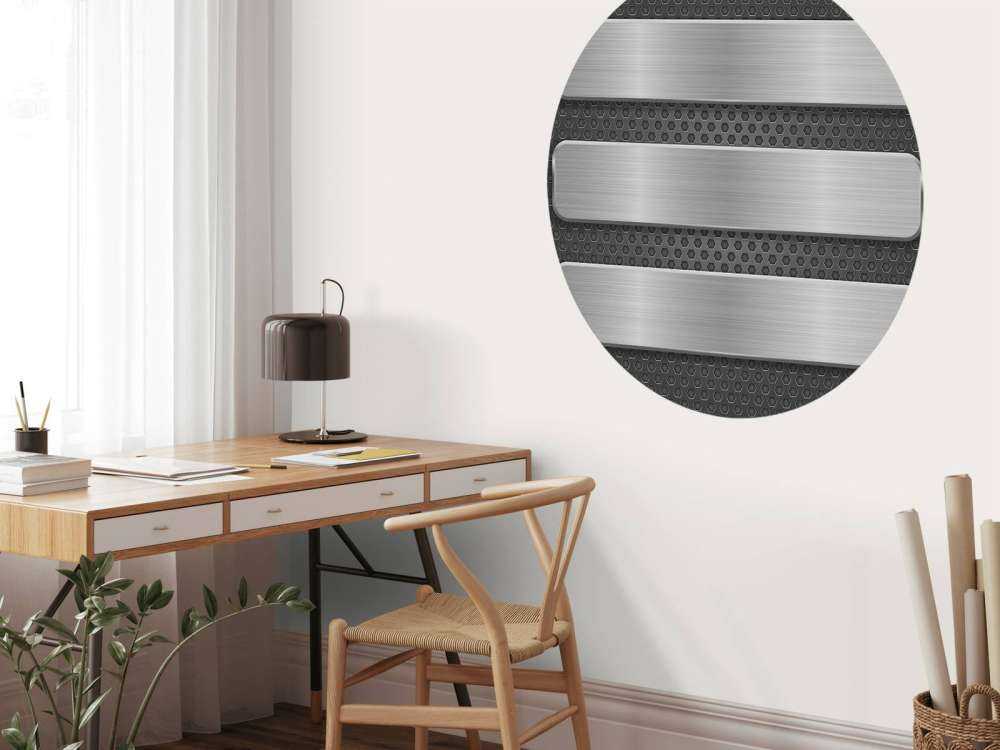 Fond métallique avec plaques