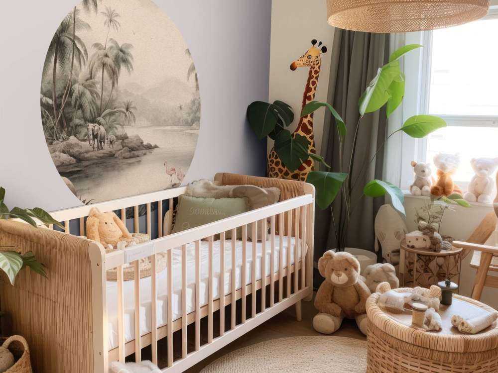 Paysage de jungle avec animaux