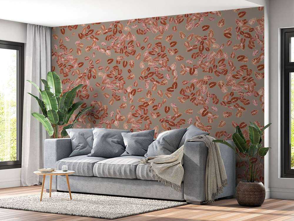 Petites feuilles sur taupe