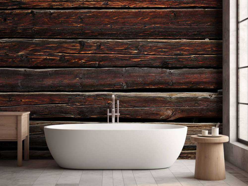 Planches sombres et usées