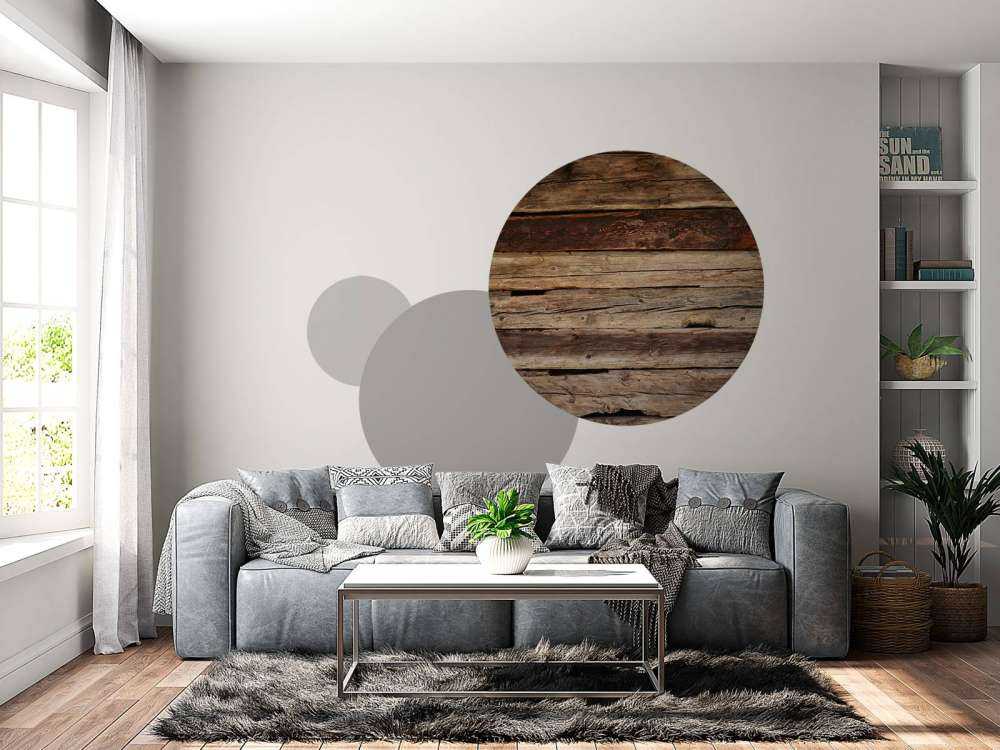 Bois rouge dégradé