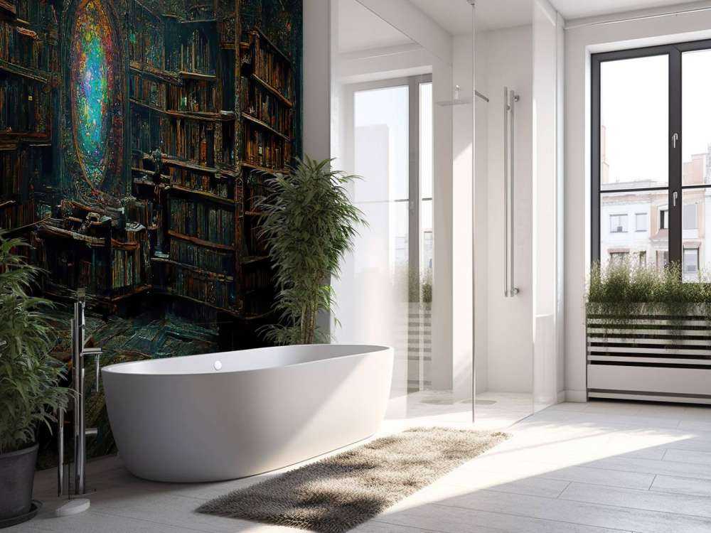 Salle de livres enchantée