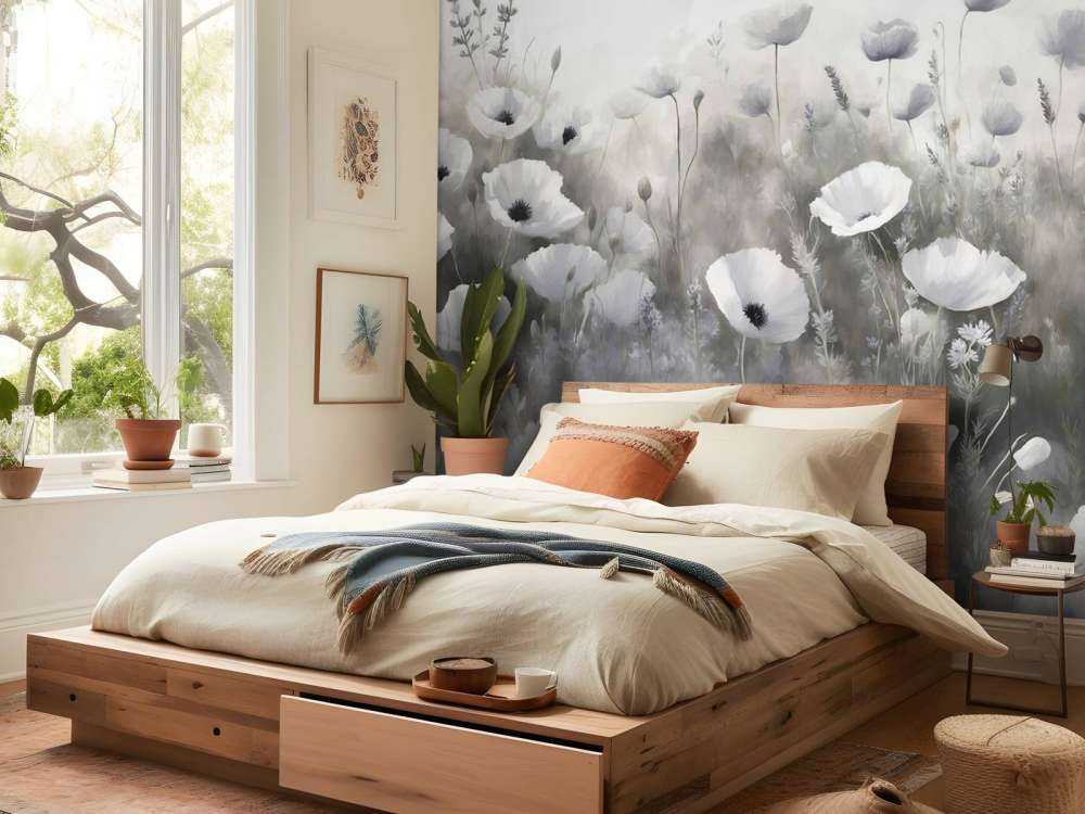 Danse de fleurs sauvages - gris