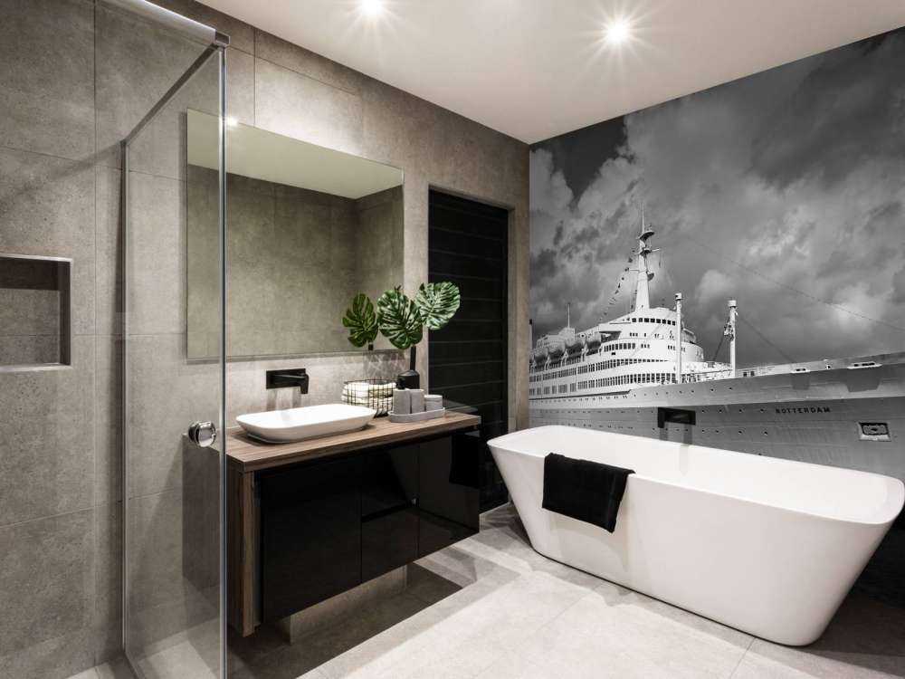 Classique océan intemporel en noir et blanc