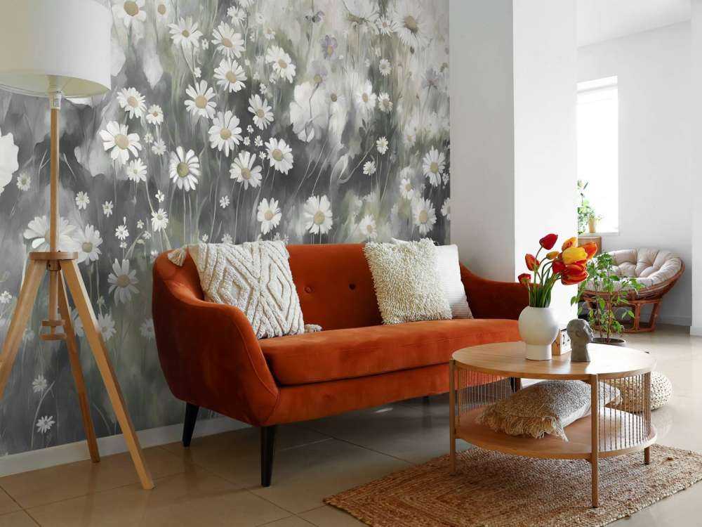 Verdure luxuriante de l'été vert olive