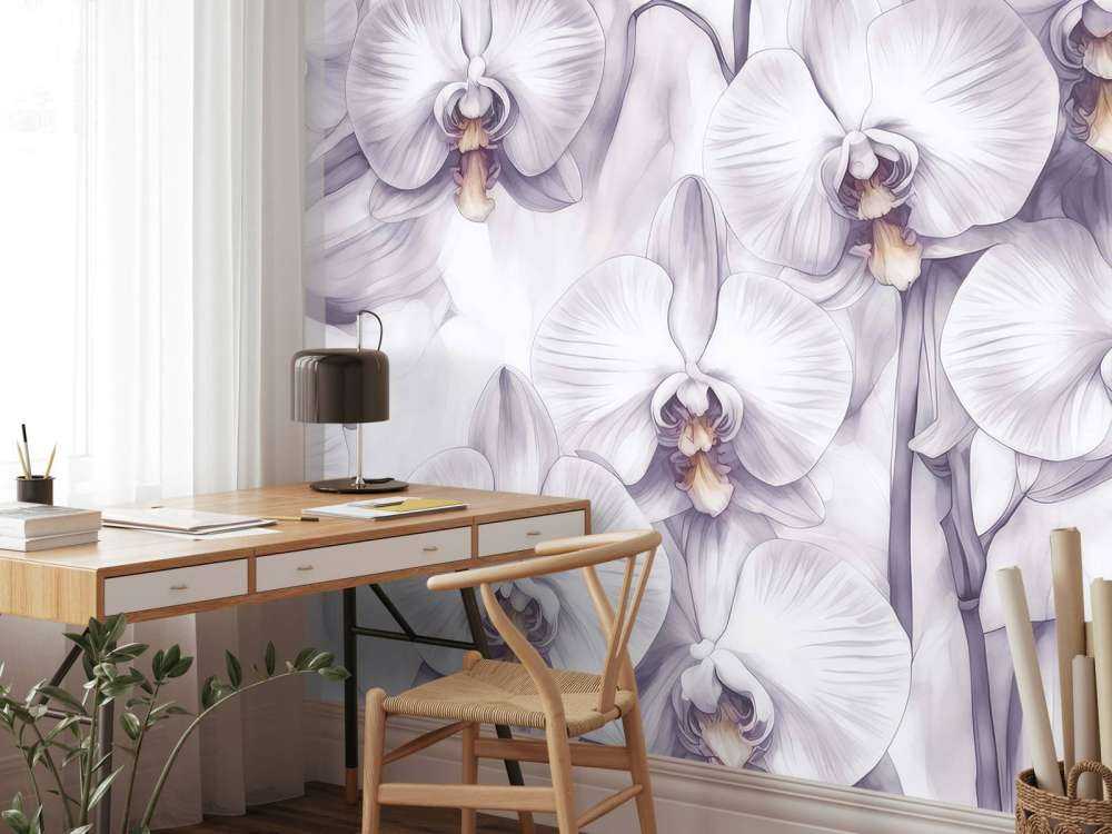 Paradis des orchidées violet