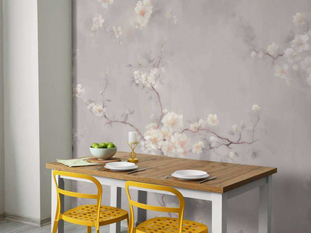 Branches de fleurs taupe adorables