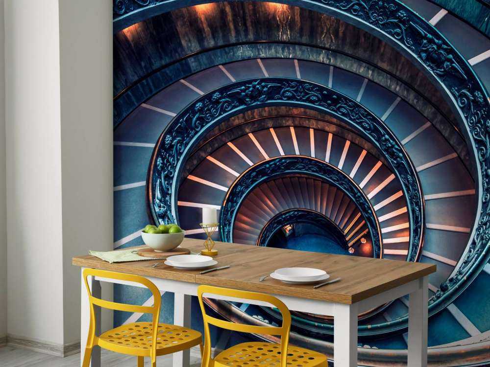 Spirale de lumière et de cuivre