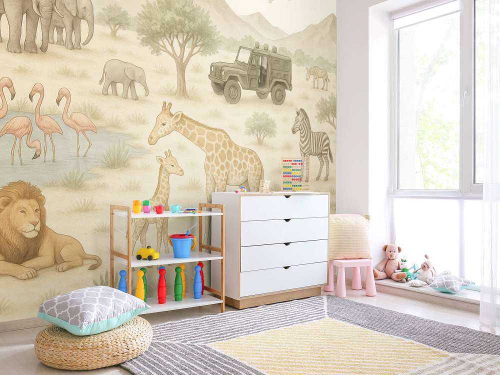 Safari aventureux dans la savane.