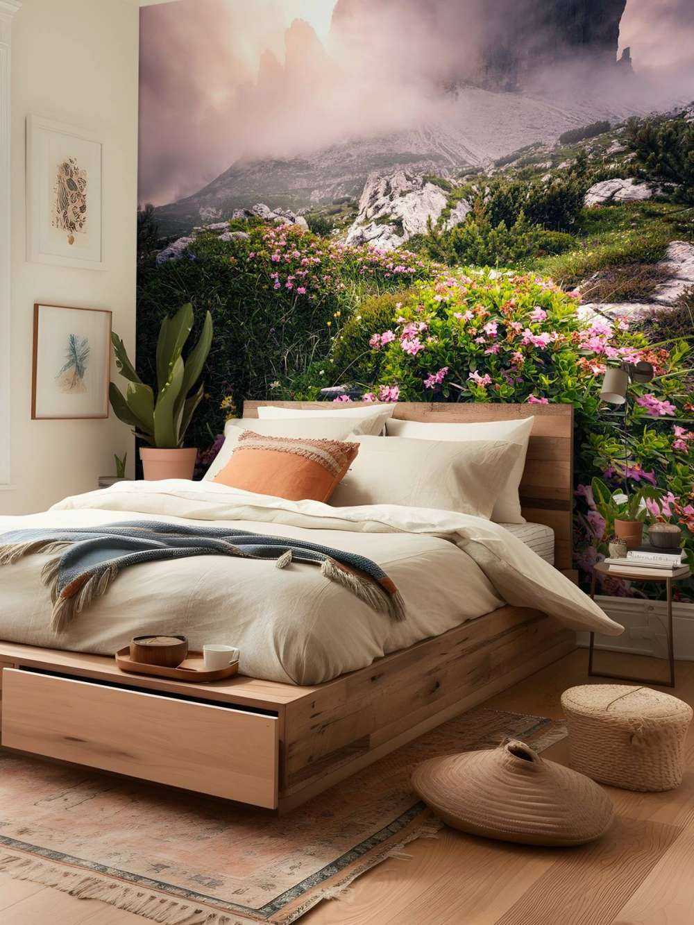 Beauté des fleurs dans les Dolomites