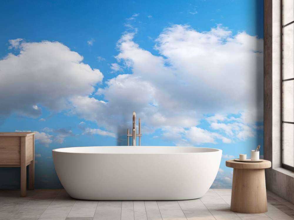 Nuages blancs dans un ciel bleu