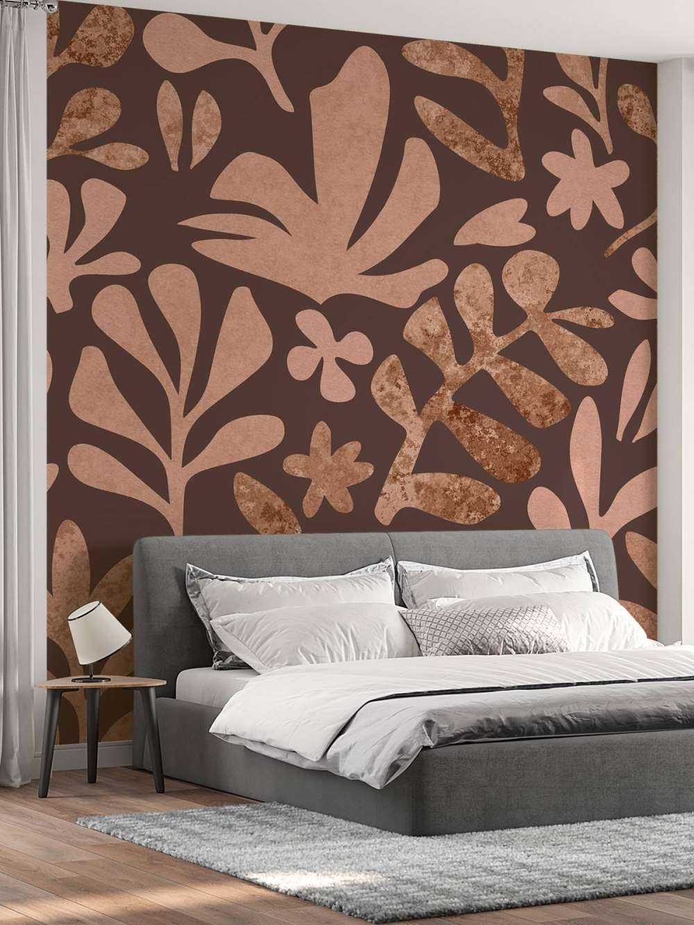 Mousse moka aux formes de feuillage inspirée de Matisse