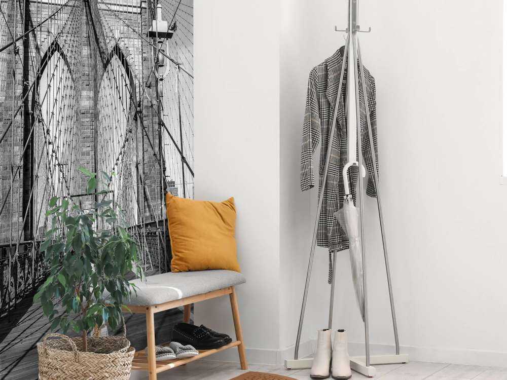 Pont newyorkais en noir et blanc