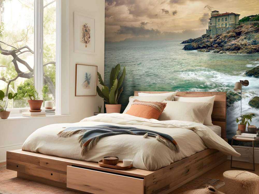 Vieux château sur la côte