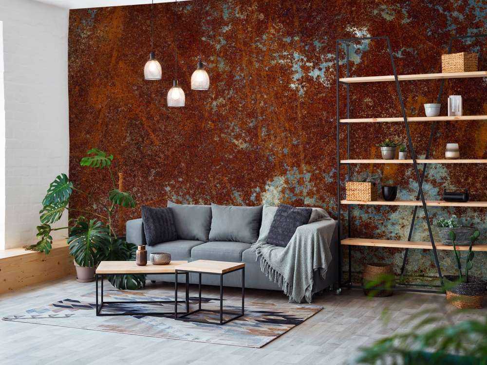 Structure métallique rouillée