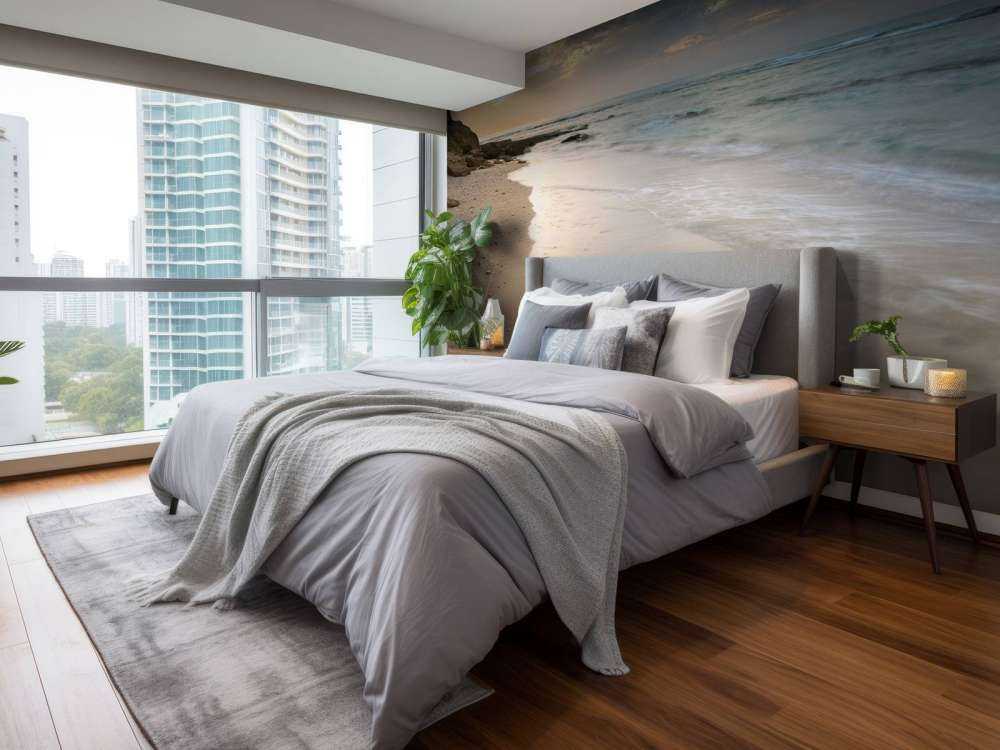 Coucher soleil sur la plage